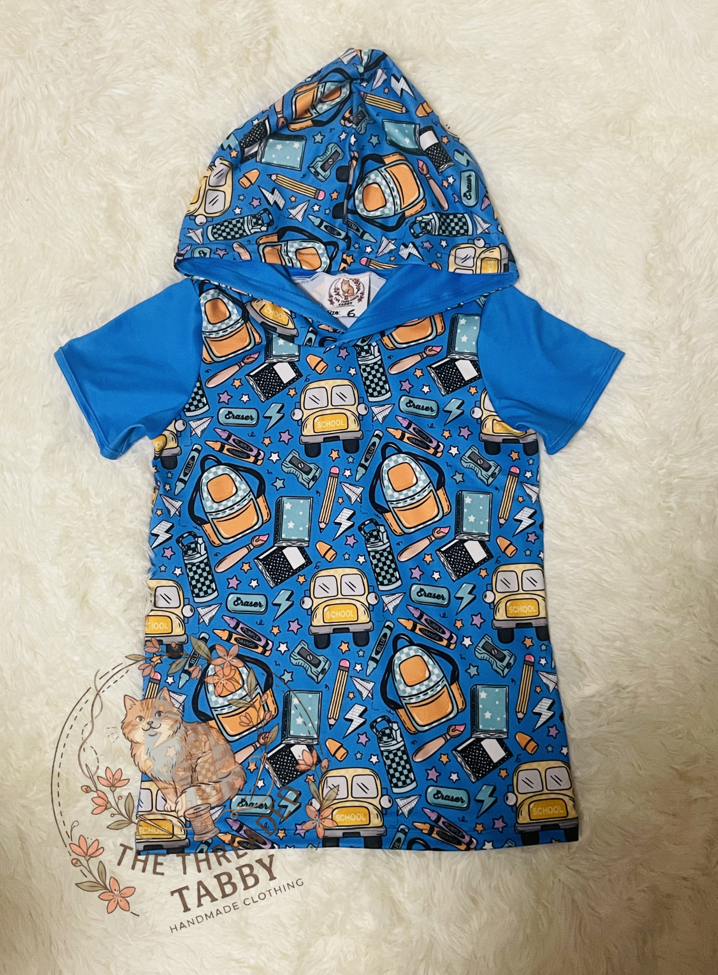 Essential Tee w/ Hood | Back to School Blue