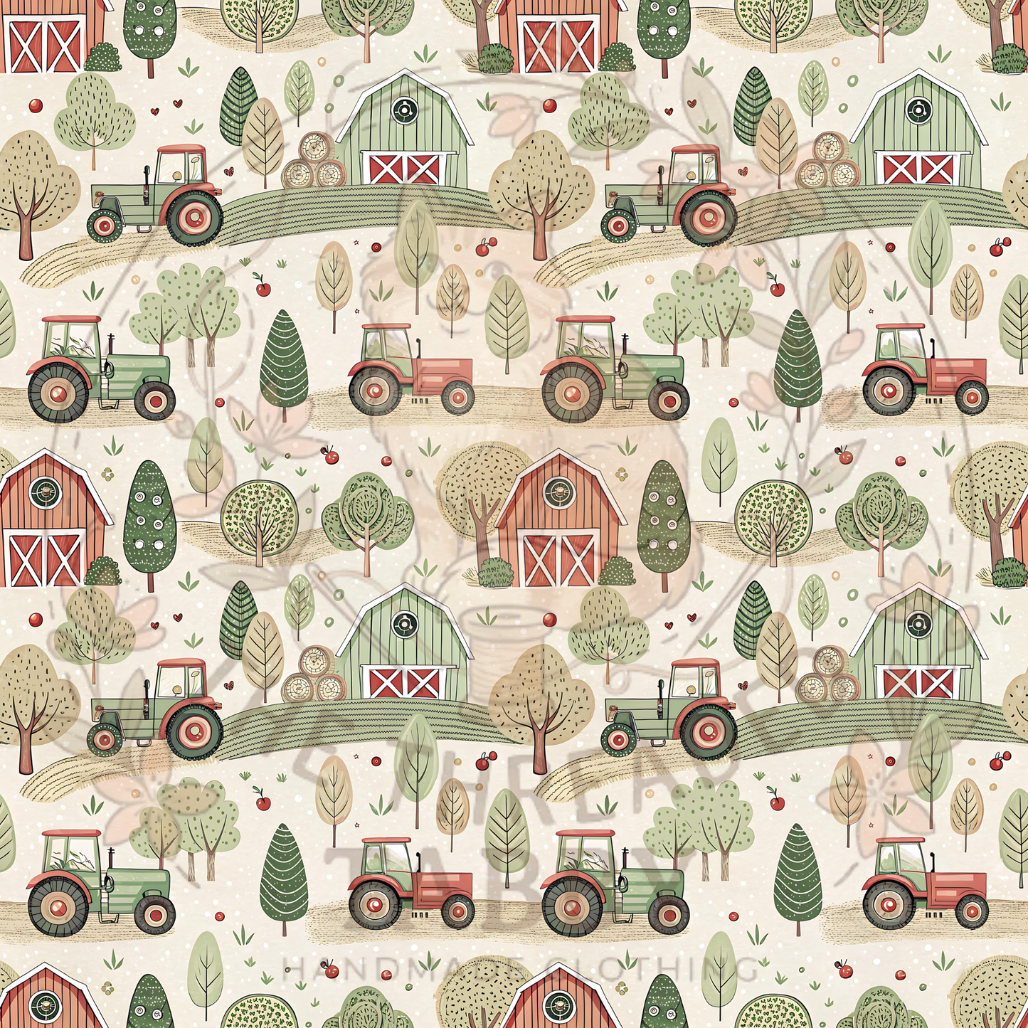 Custom Fabric Choice-Farm Tractors