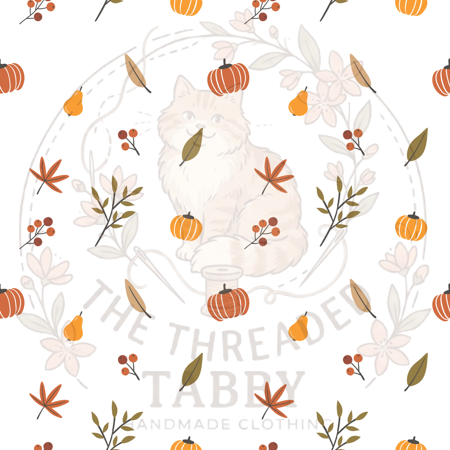 Custom Fabric Choice-Subtle Pumpkins