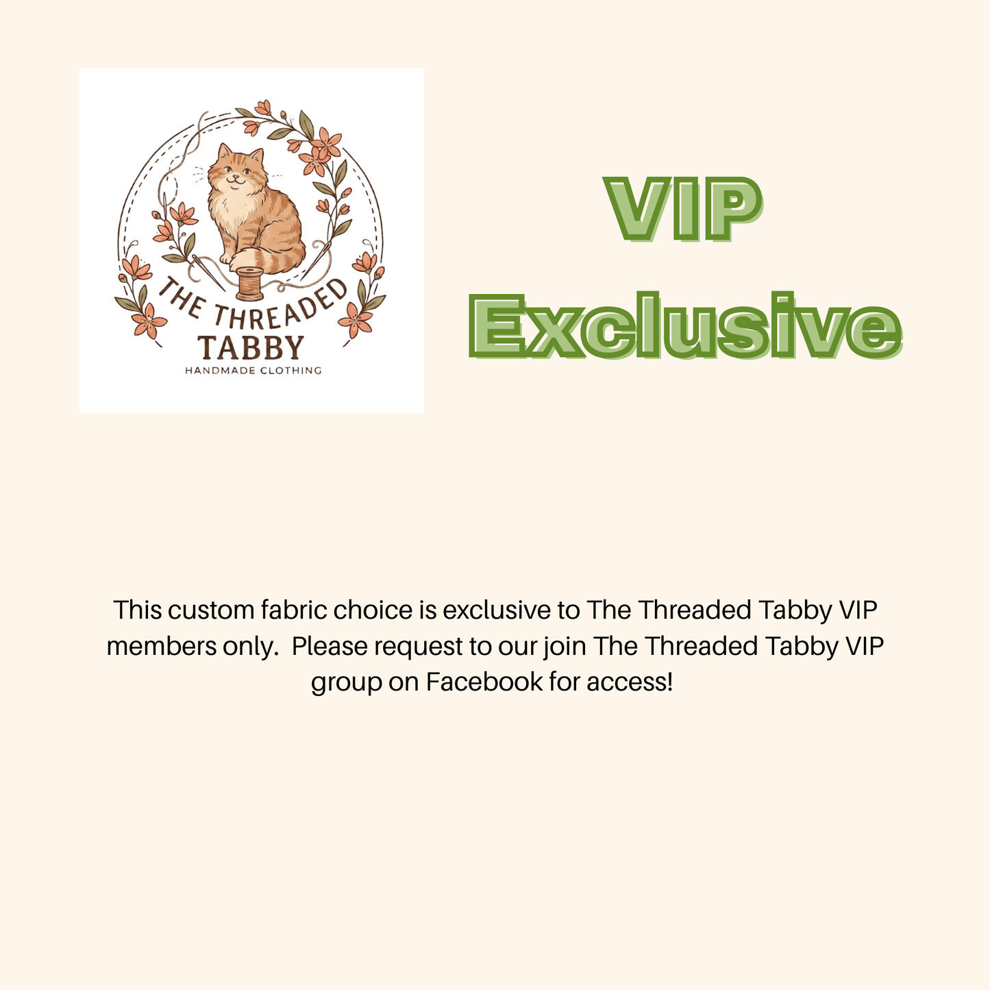 Custom Fabric Choice-VIP 101