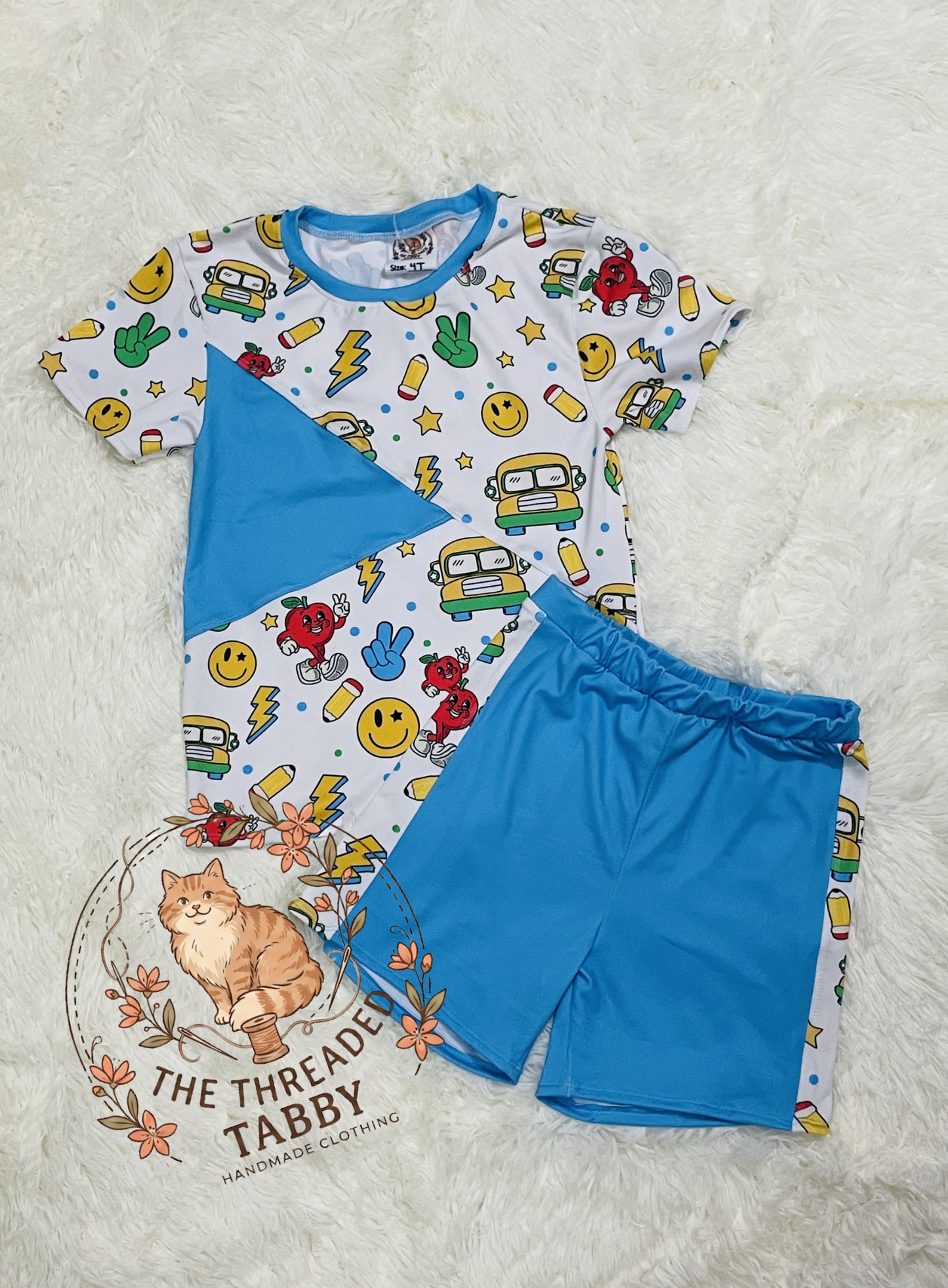 Aiden Set | Back to School Shirt & Shorts Combo