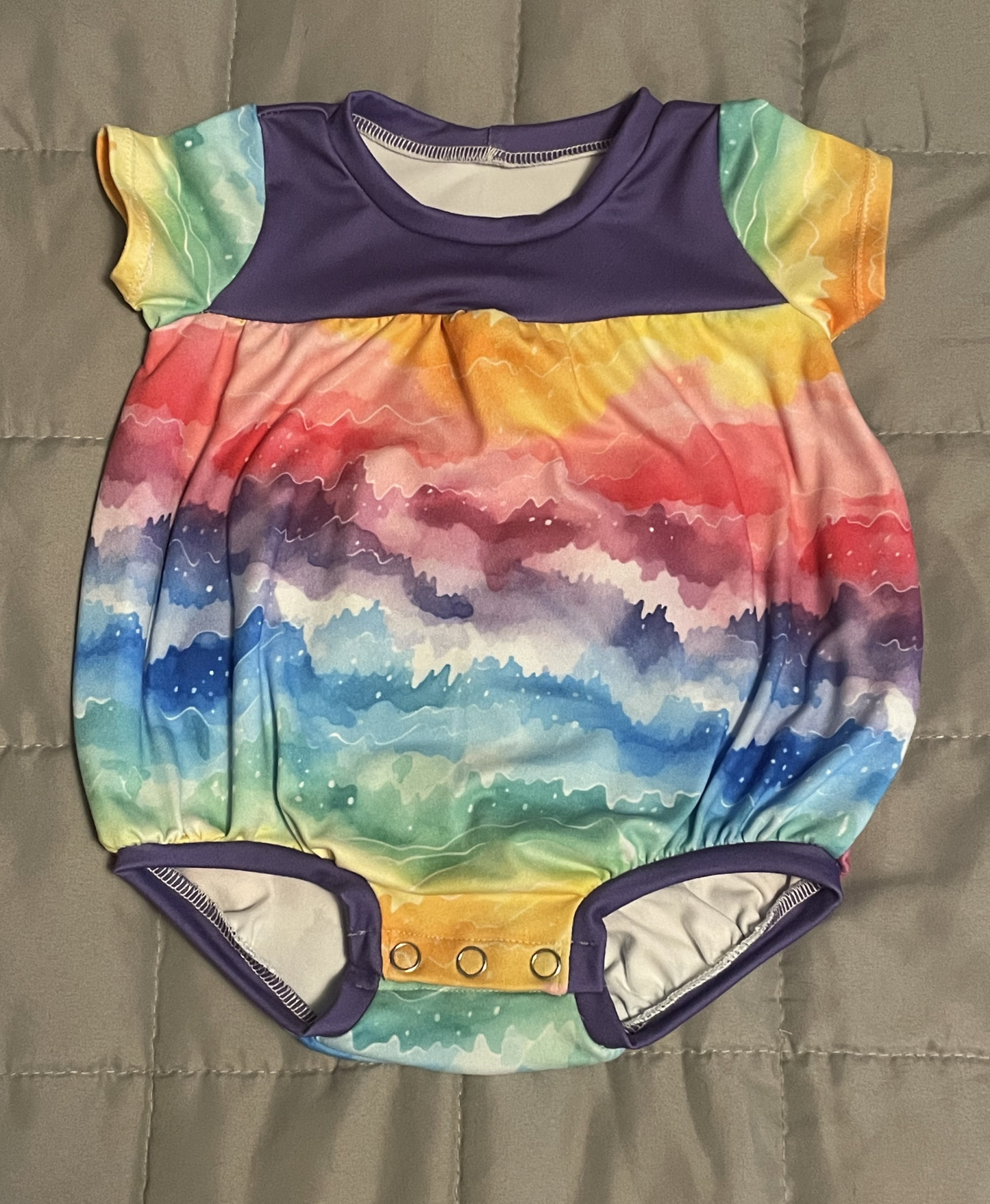 Bumblebee Bubble Romper | Rainbow Waves