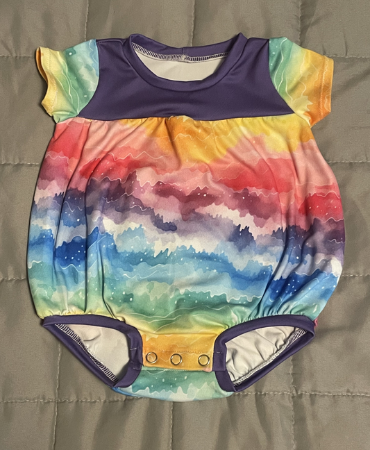 Bumblebee Bubble Romper | Rainbow Waves