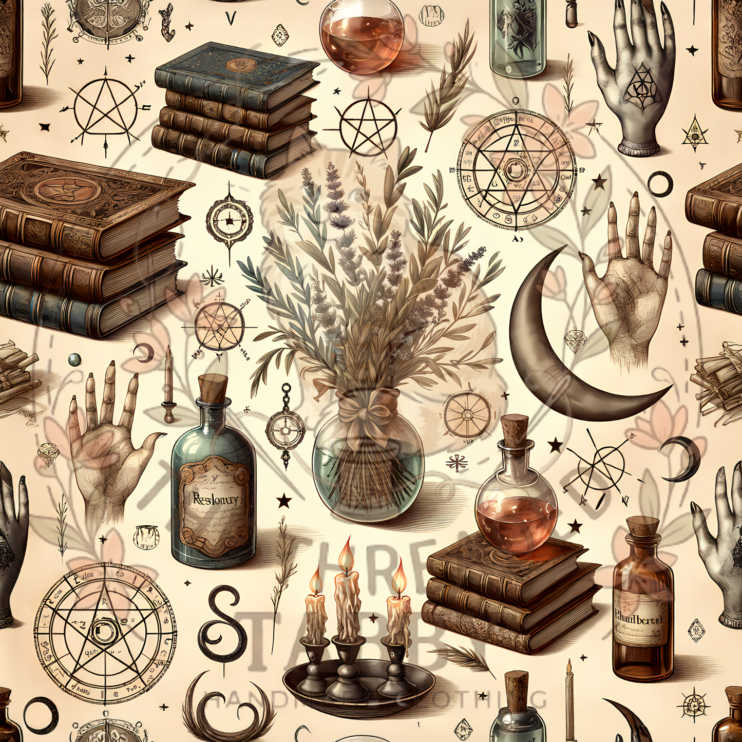 Custom Fabric Choice-Celestial Bookish