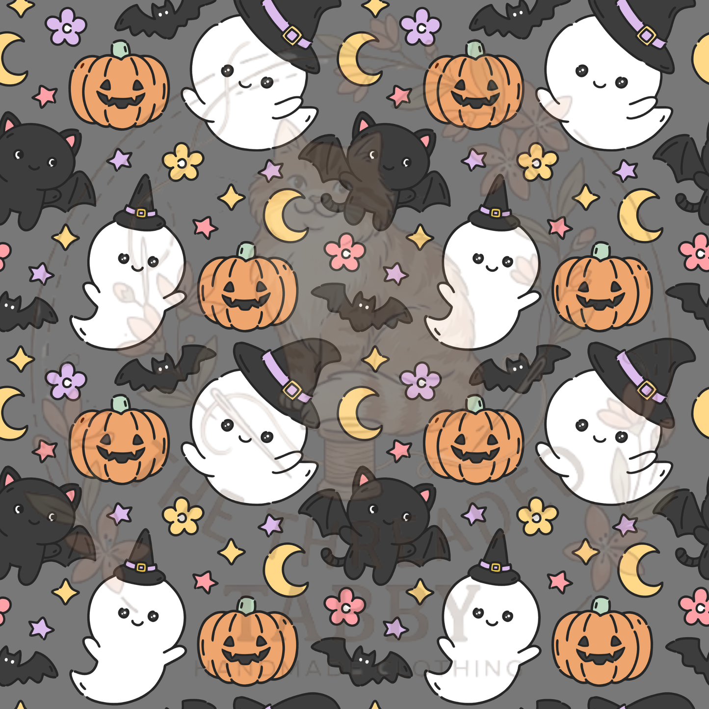 Custom Fabric Choice-Ghosts, Bats, and Pumpkins