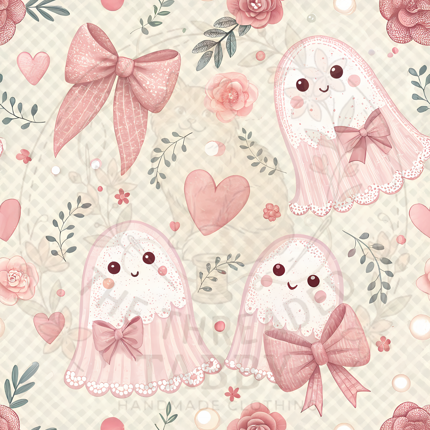 Custom Fabric Choice-Kawaii Ghost Coquette