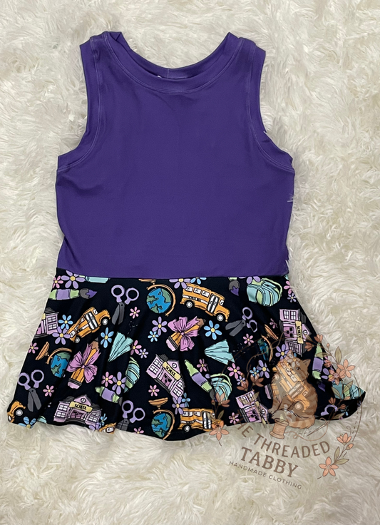 Kelsey Peplum | Purple Back to School