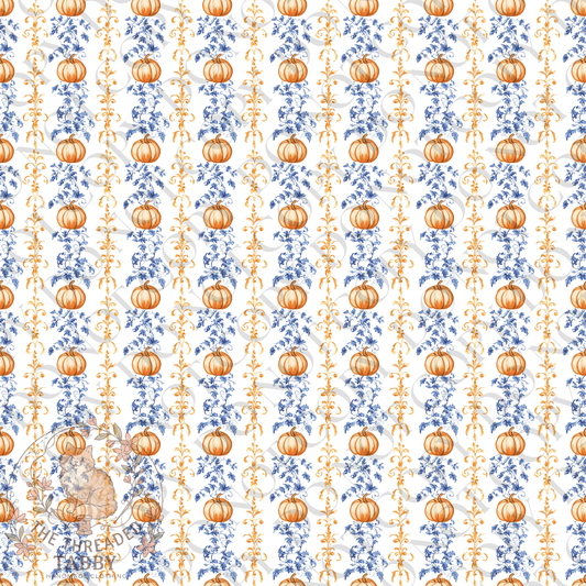 Custom Fabric Choice-Pumpkin Stripes